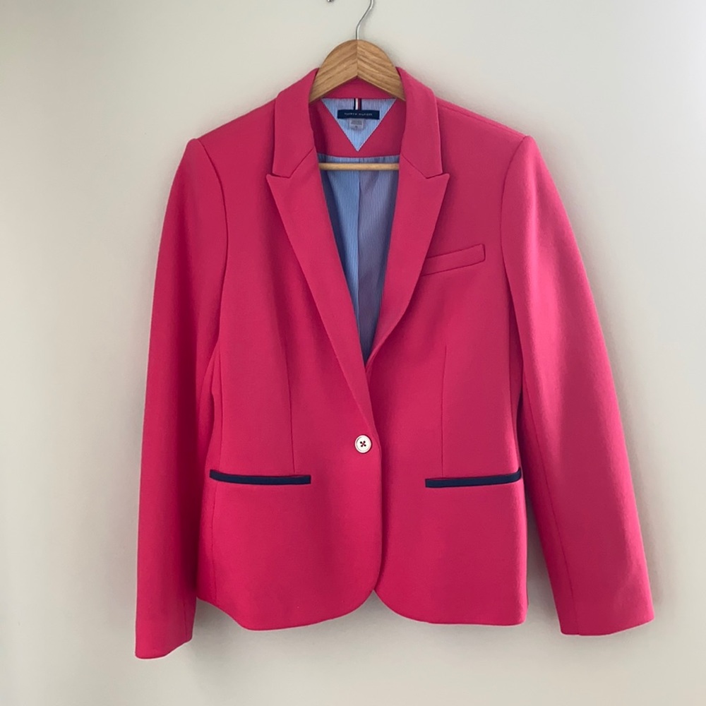 Tommy Hilfiger hot pink blazer